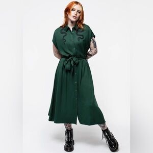 Disturbia Slither Dress in Green